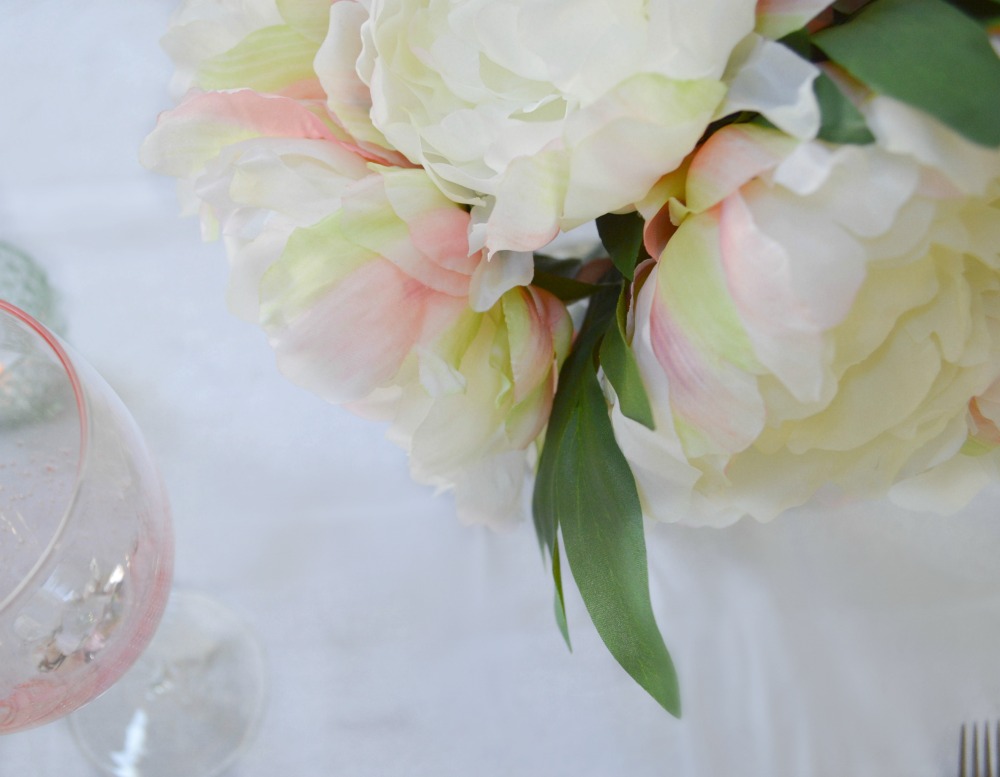 Use Beautiful pastels used for a easter table setting