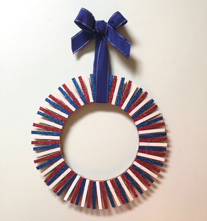 clothespin wreath
