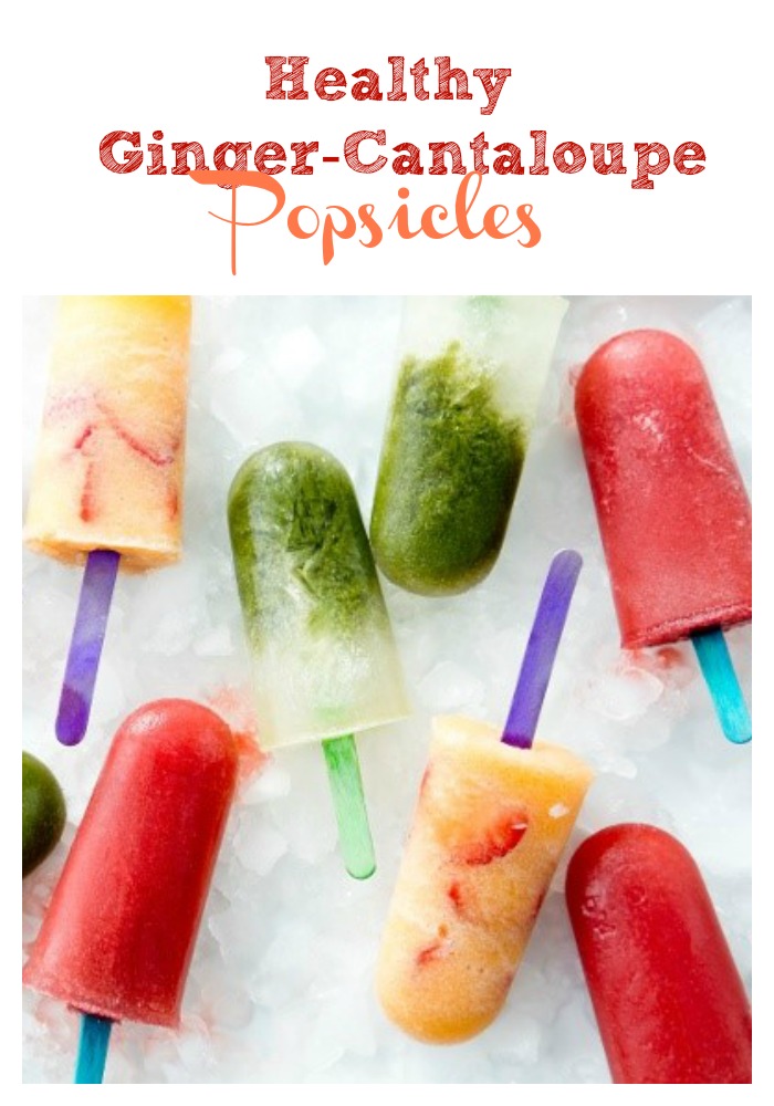 Healthy Ginger-Cantaloupe Popsicle