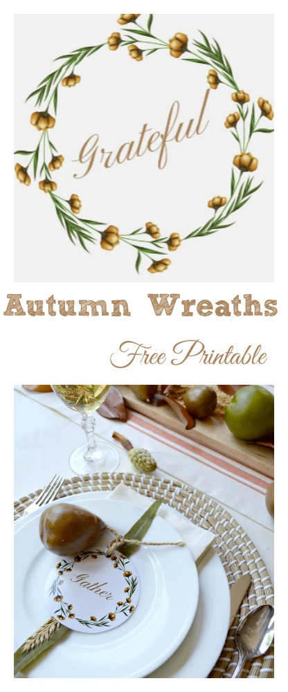 4 Free Water Color Wreath Printables For Fall - My Uncommon Slice of ...