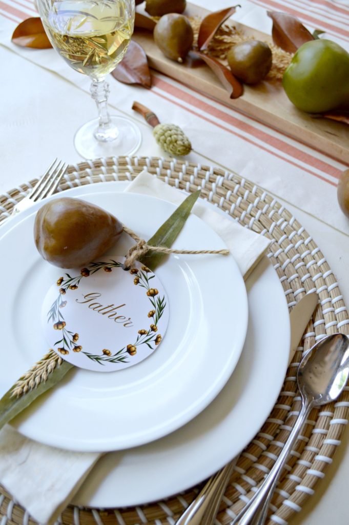 beautiful fall tablescape and 4 printables you can use for free