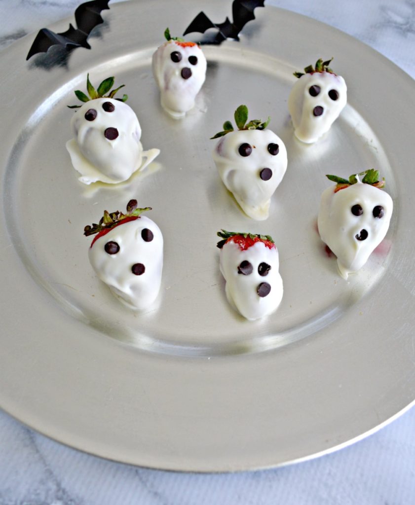 White Chocolate Strawberry Ghosts