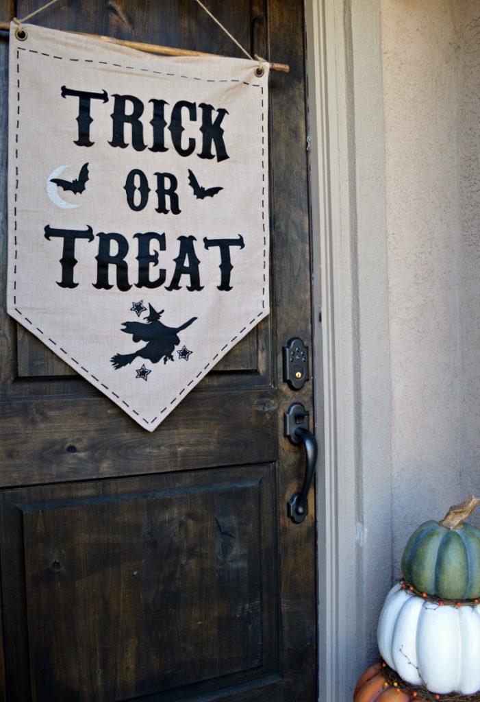 trick or treat decor for the door