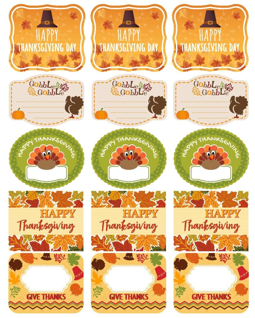  Free And Editable Thanksgiving Printables 