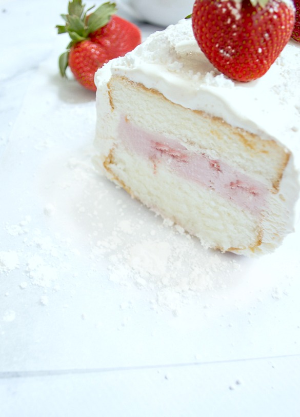 Easy to make and so delicious, strawberry Ice Cream cake