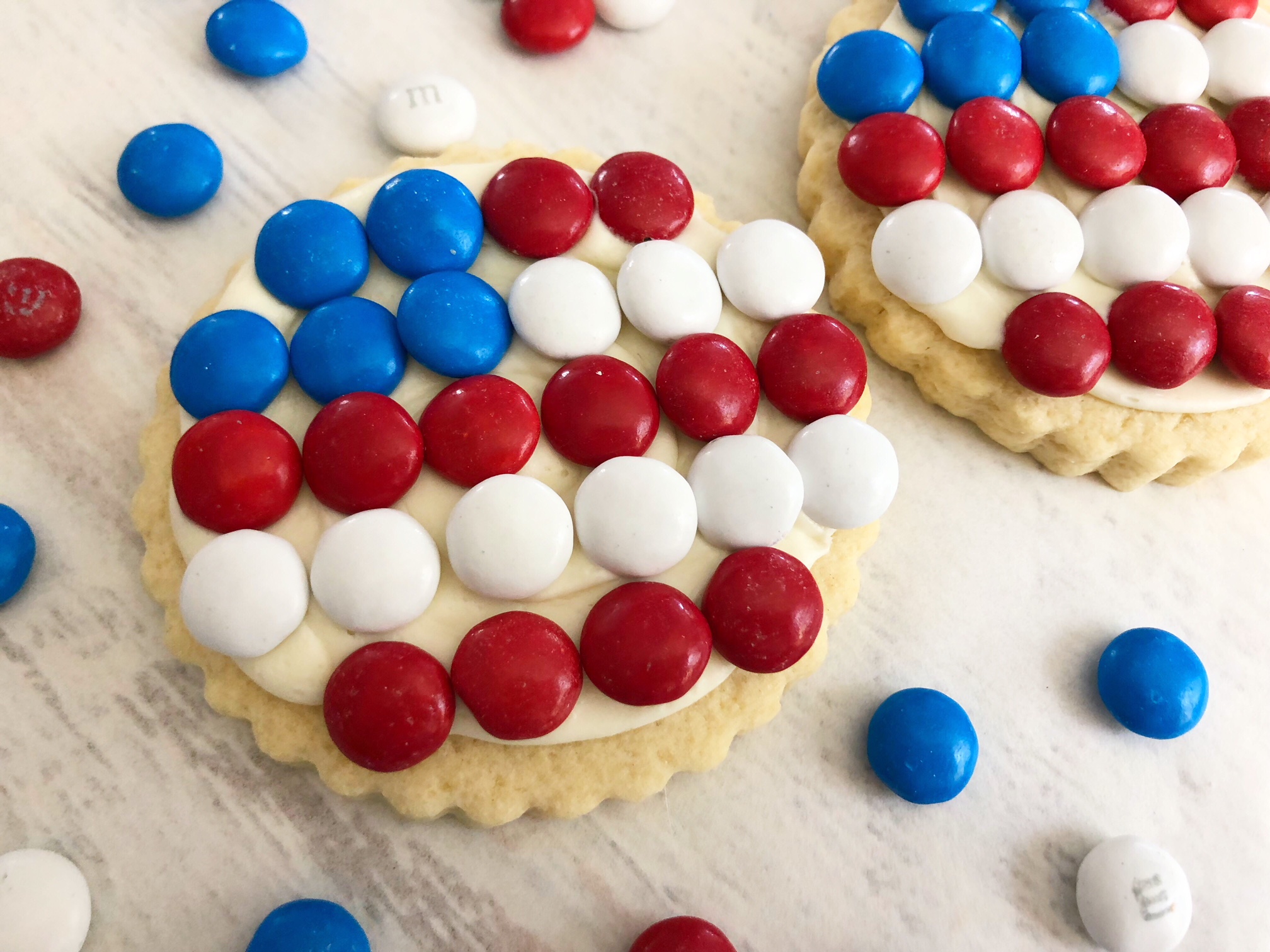 American Flag Sugar Cookies