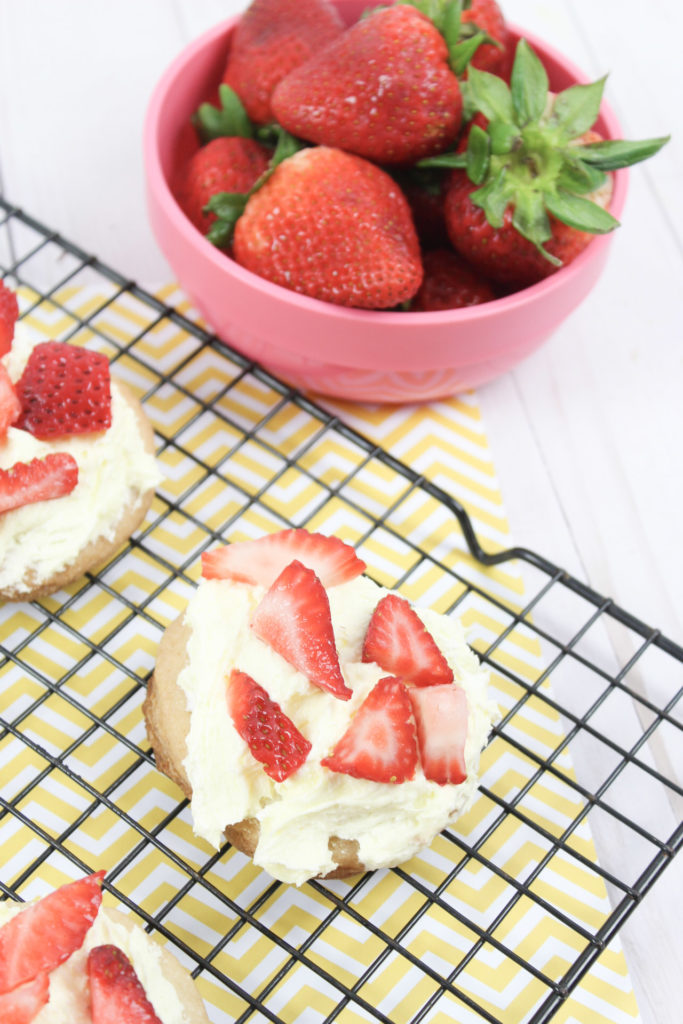 Strawberry Lemonade Cookies These are such an easy summertime dessert to serve up! You can use your favorite sugar cookie recipe or ready to bake sugar cookies for a fast treat.