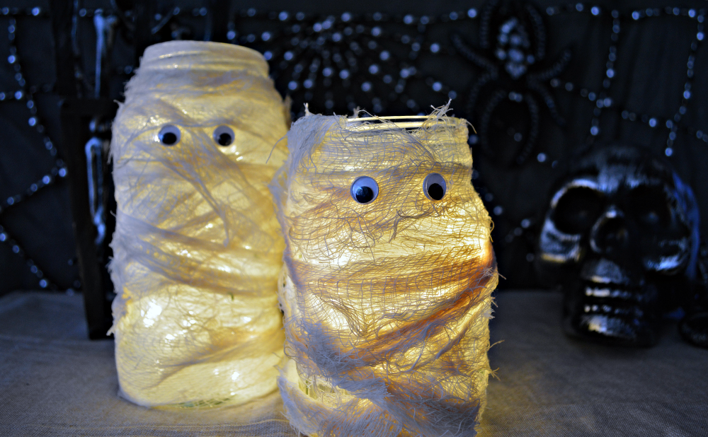 Cheesecloth Mummy Lanterns