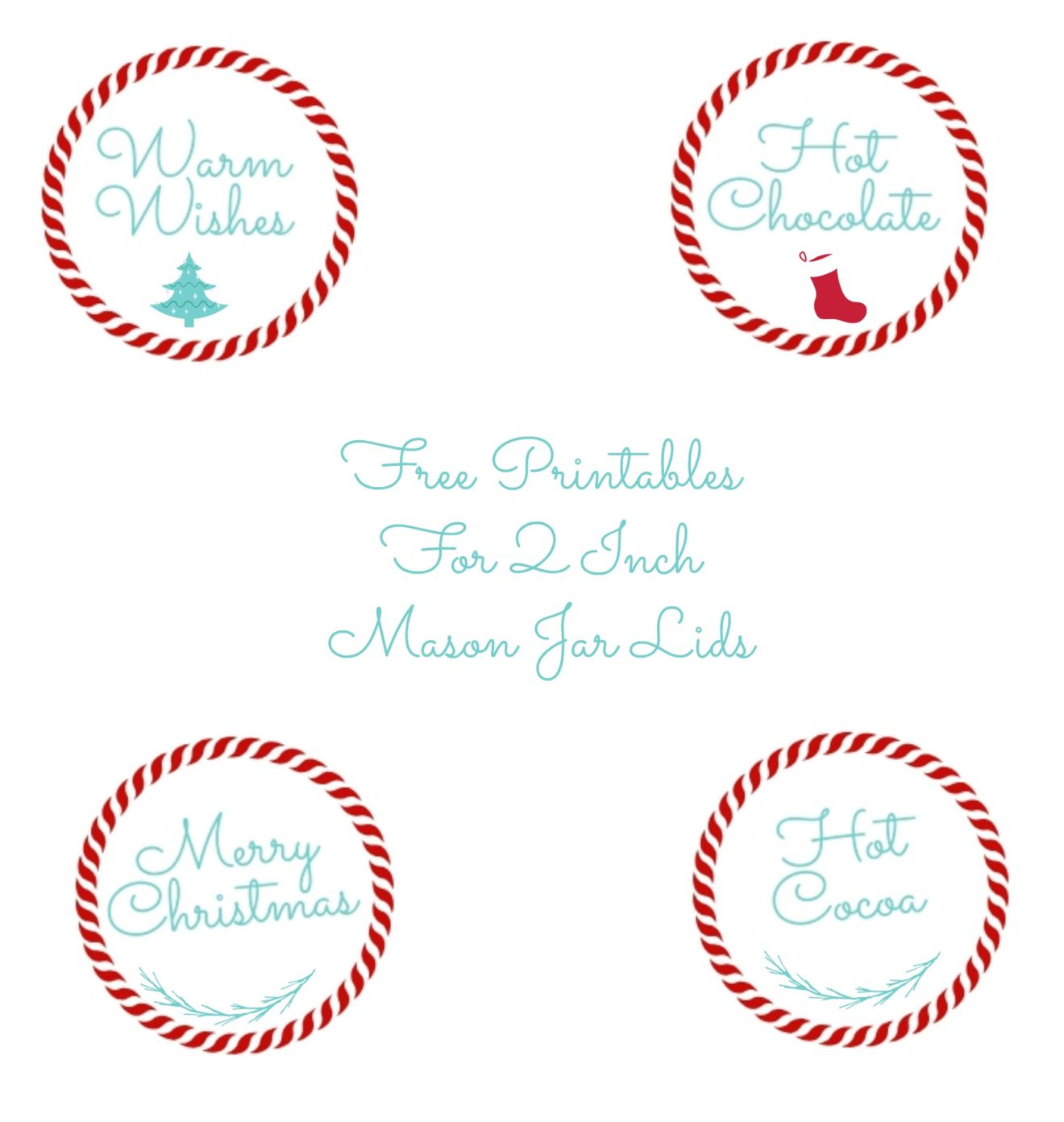 Peppermint Hot Cocoa Gift Jars With Free Printable - My Uncommon Slice ...