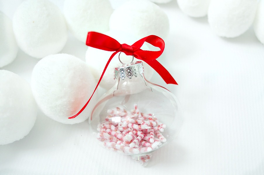 Learn how to make this fun glass filled ornaments