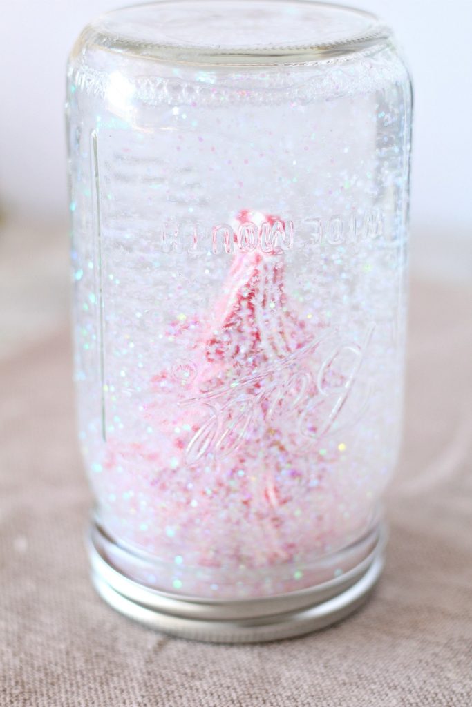 DIY Snow Globe In A Mason Jar