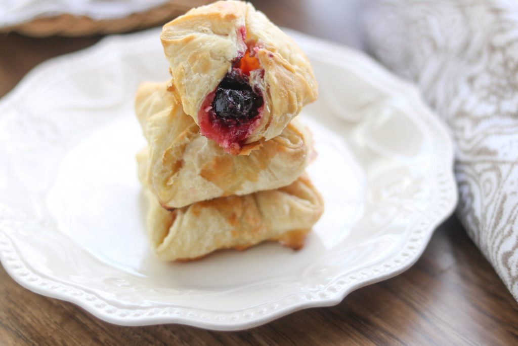 Cherry Cream Cheese Bundles are a decadent brunch item or a quick cherry dessert. 