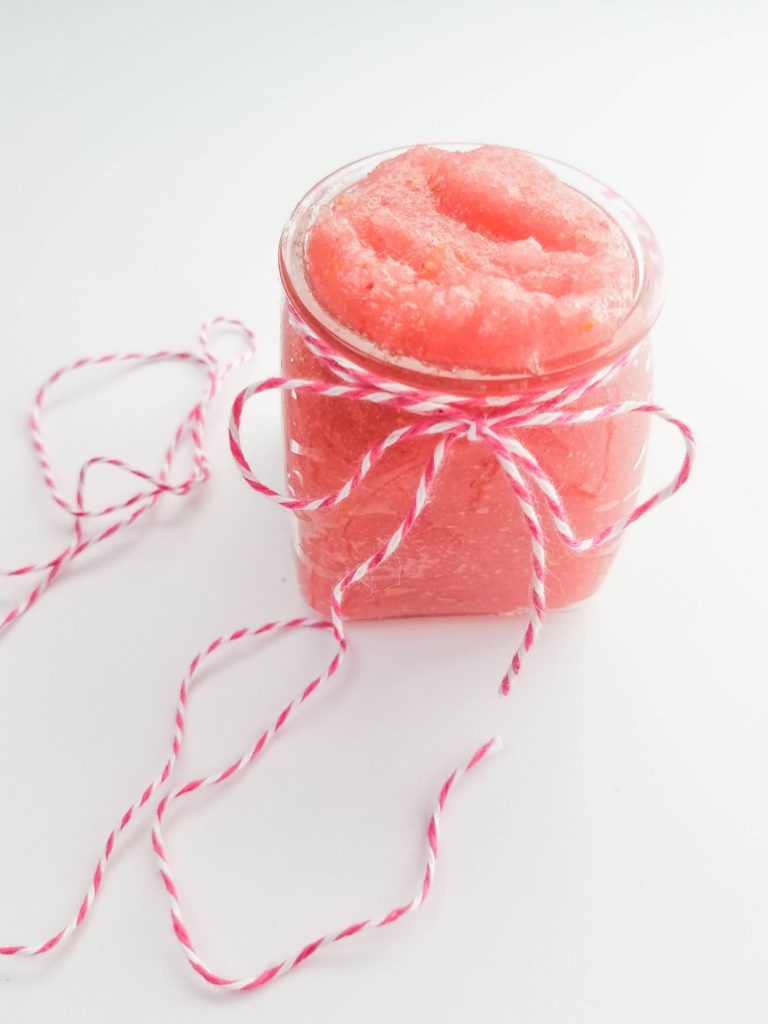 Homemade Lemon Raspberry Sugar Scrub is an easy DIY,It’s all natural and smells wonderful!