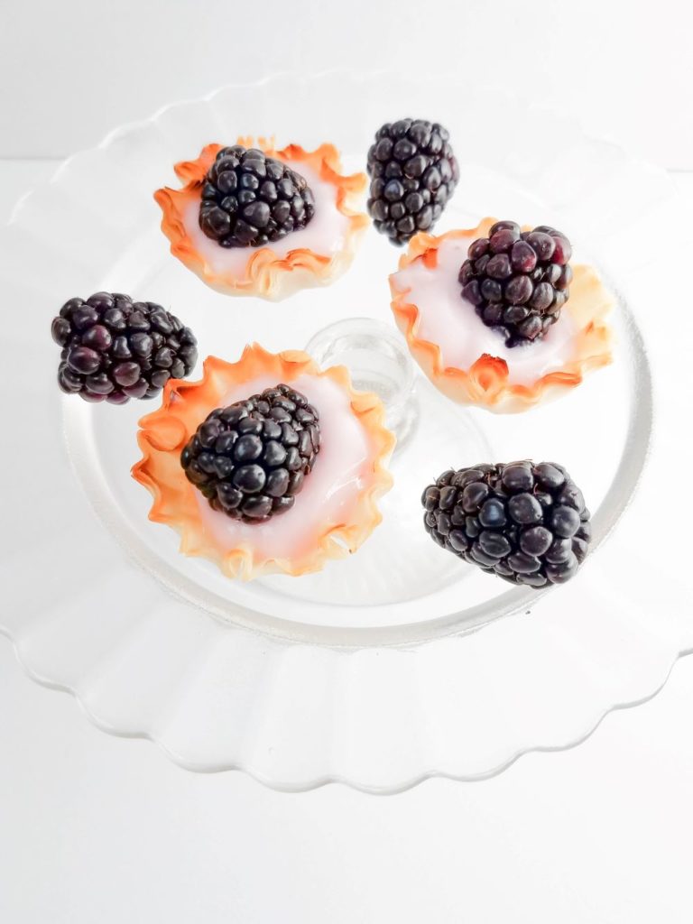 Easy Blackberry Yogurt Tarts Recipe