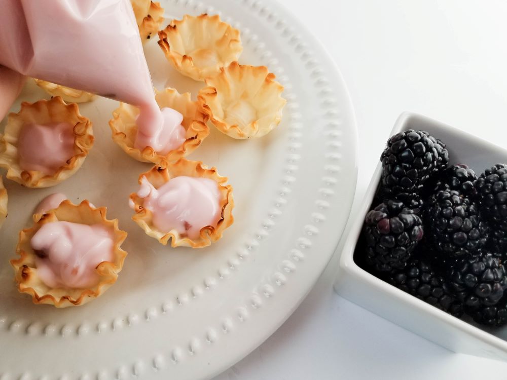 Easy Blackberry Yogurt Tarts Recipe