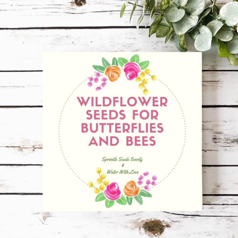 Free Printable for Wildflower Seed Packets