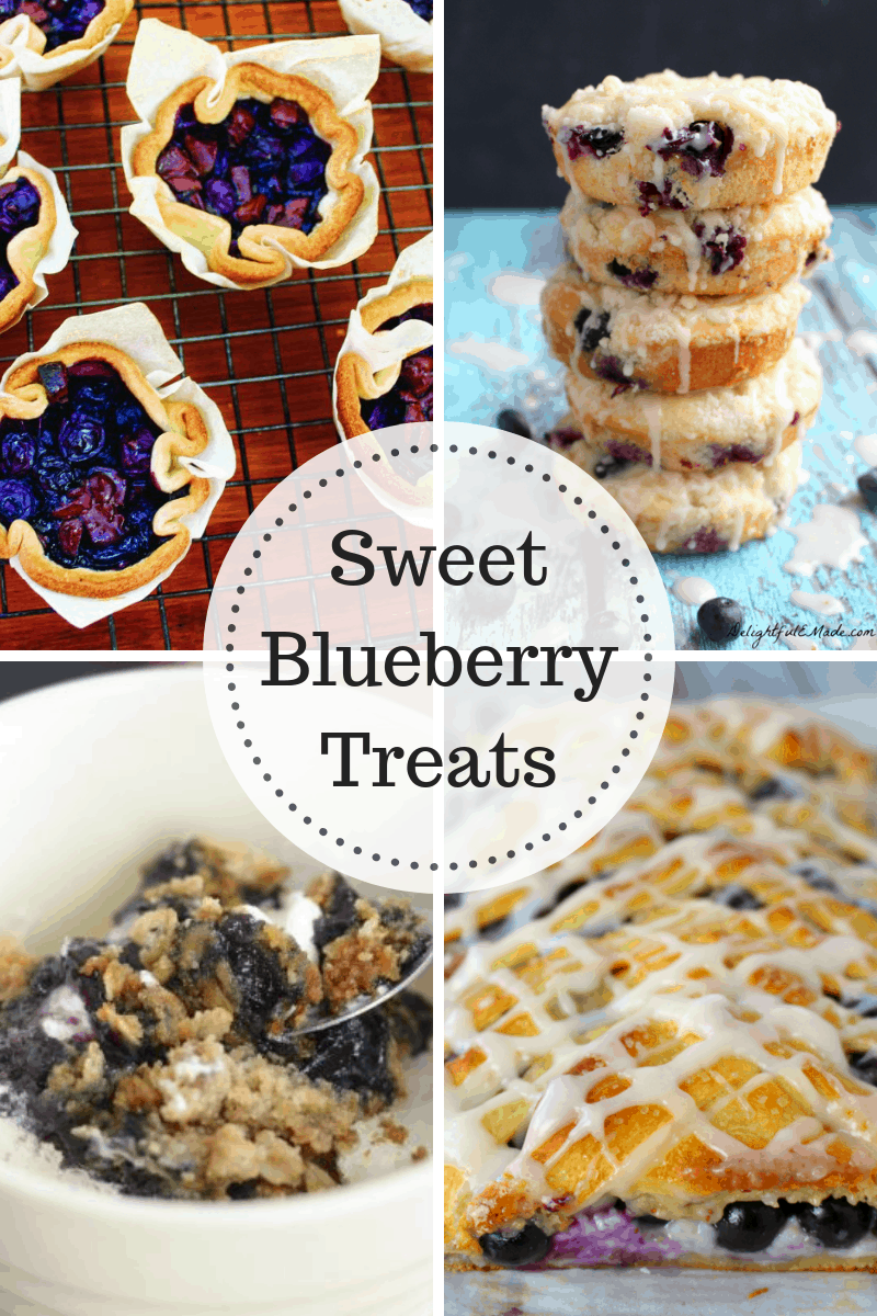 Sweet Blueberry Treats at Inspire Me Monday
