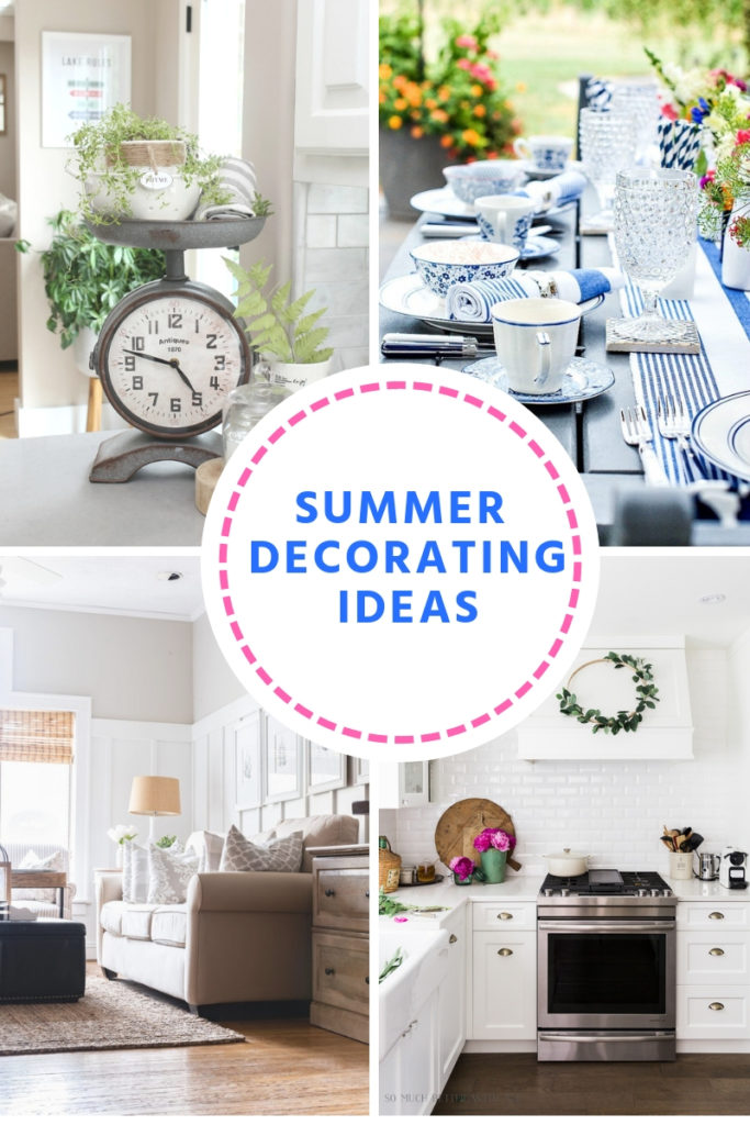 Summer Decorating Ideas at Inspire Me Monday - My Uncommon Slice of ...