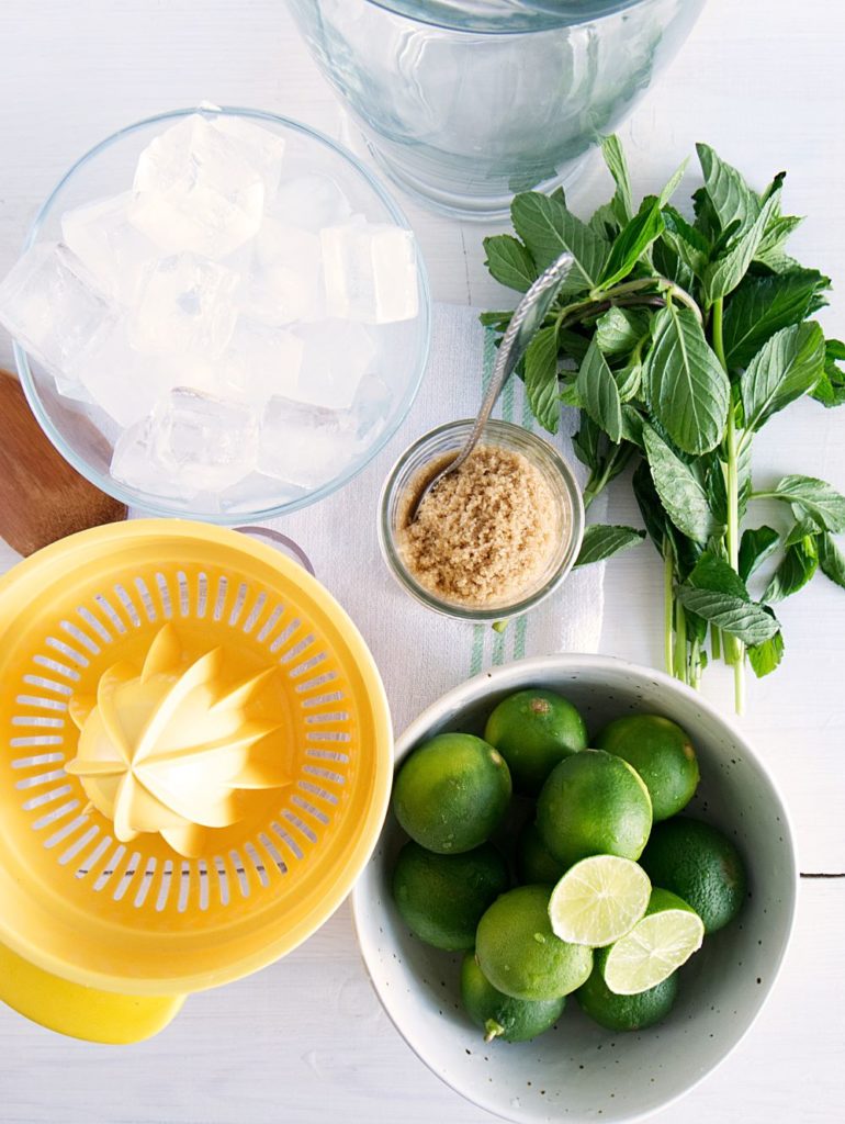 This limeade recipe was inspired by the popular Latin mojito cocktail. But this version is alcohol-free and also low sugar, giving you a healthier alternative. It’s super refreshing and perfect for the whole family!