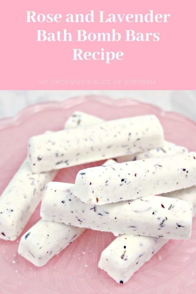 Rose and Lavender Bath Bomb Bars Recipe