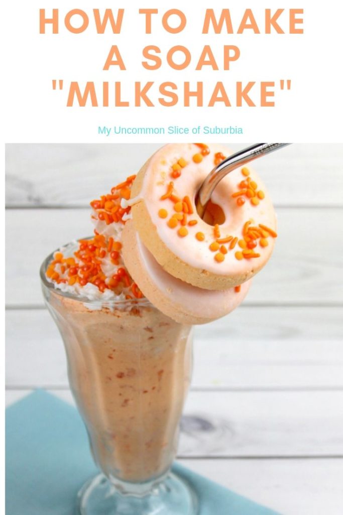 These Orange Creamsicle Whipped Soap "Milkshakes" Recipe with whipped soap frosting., are so much fun to make and include a fantastic step by step tutorial 