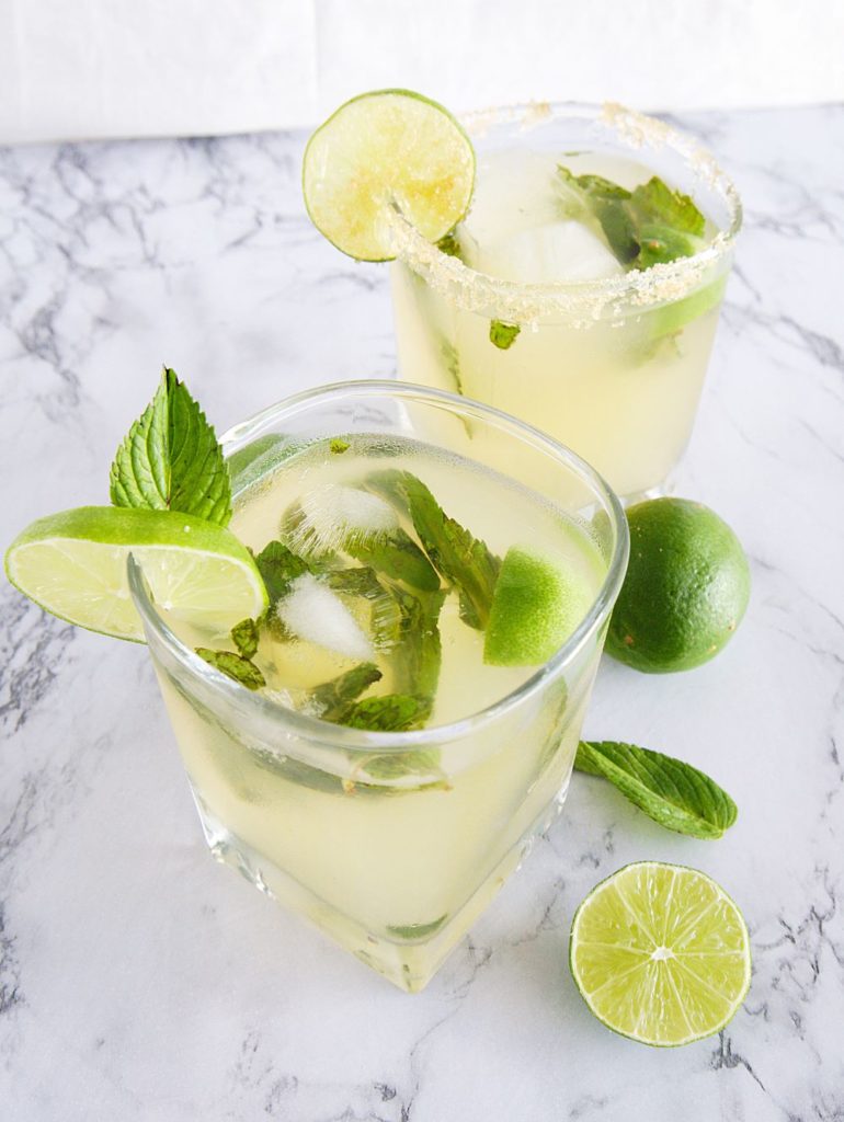 This limeade recipe was inspired by the popular Latin mojito cocktail. But this version is alcohol-free and also low sugar, giving you a healthier alternative. It’s super refreshing and perfect for the whole family!