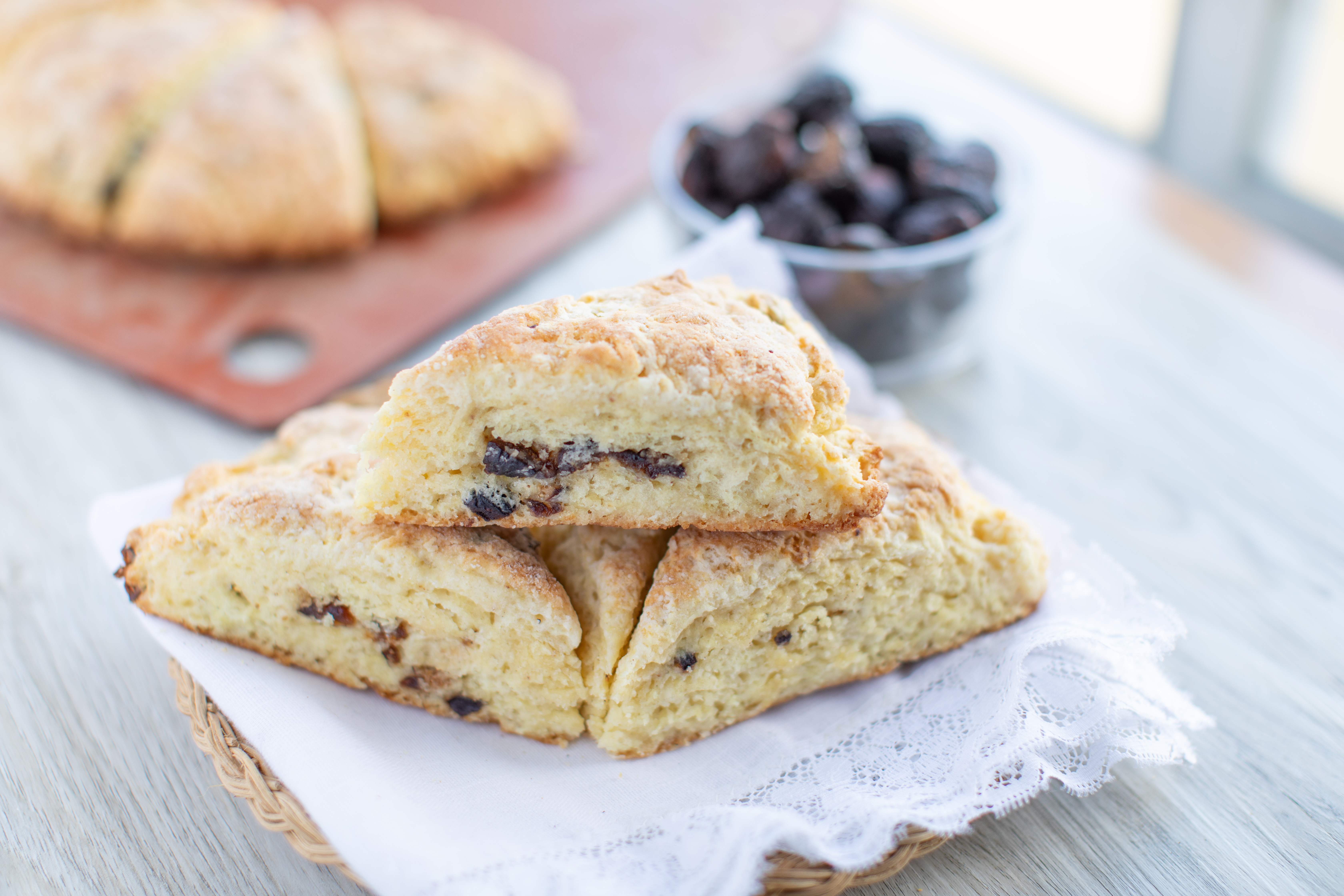Cast Iron Skillet Fig and Cardamom Scones