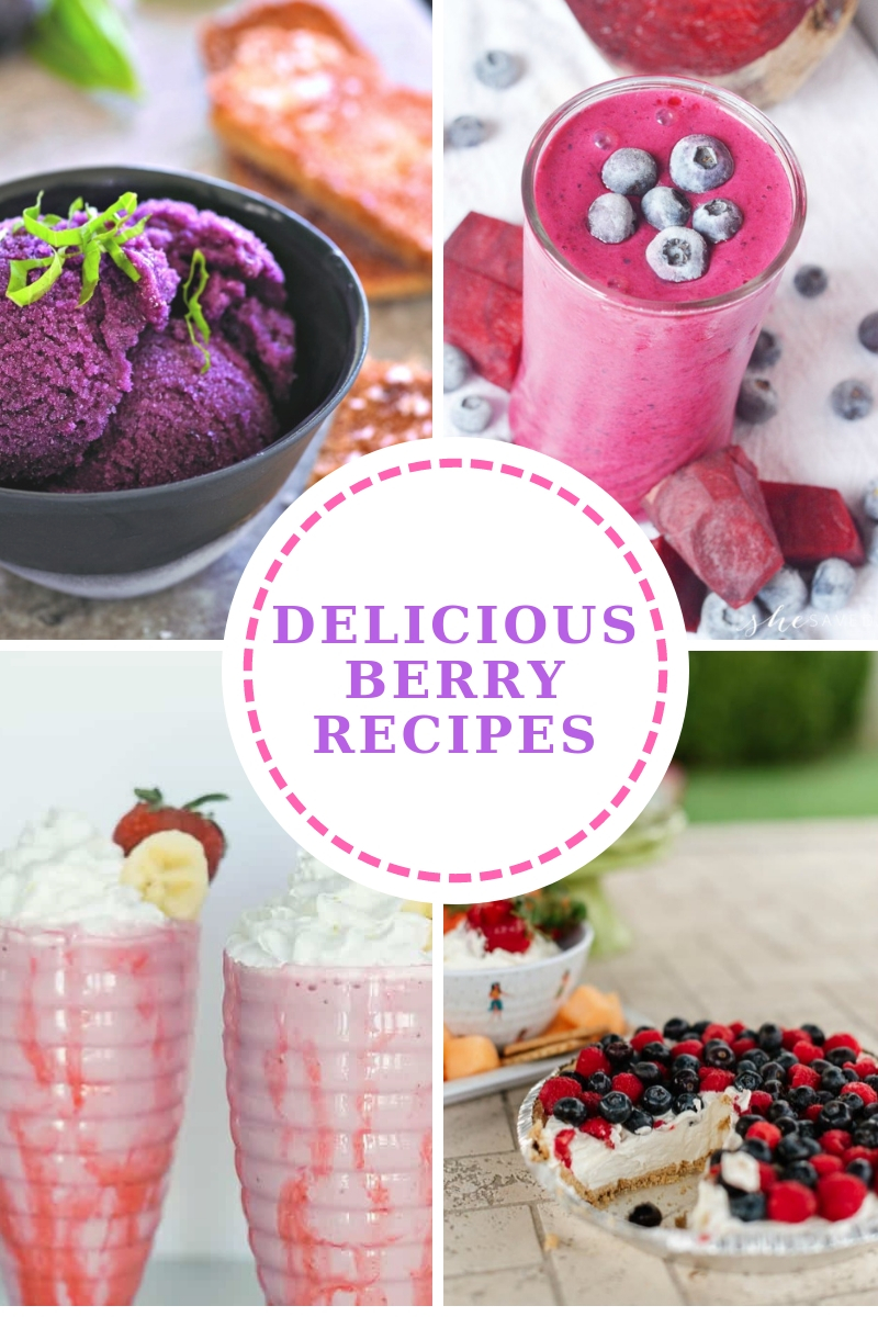 Delicious Berry Recipes at Inspire Me Monday