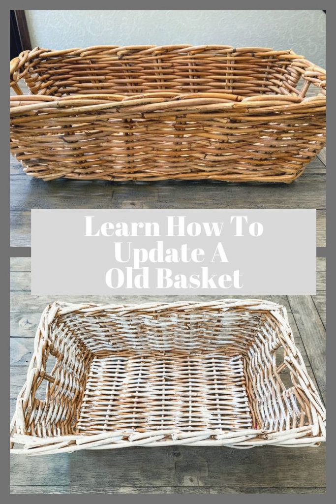 DIY Painted Basket Makoever - My Uncommon Slice of Suburbia