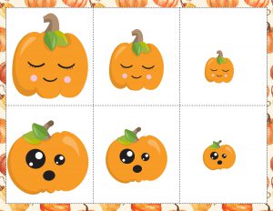The kids are going to LOVE this free Pumpkin Sorting game! Sorting activities teach little ones that each object belongs to a group. Sorting objects into distinct groups also requires using logical thinking. This is a very important skill that our kids are working on developing.