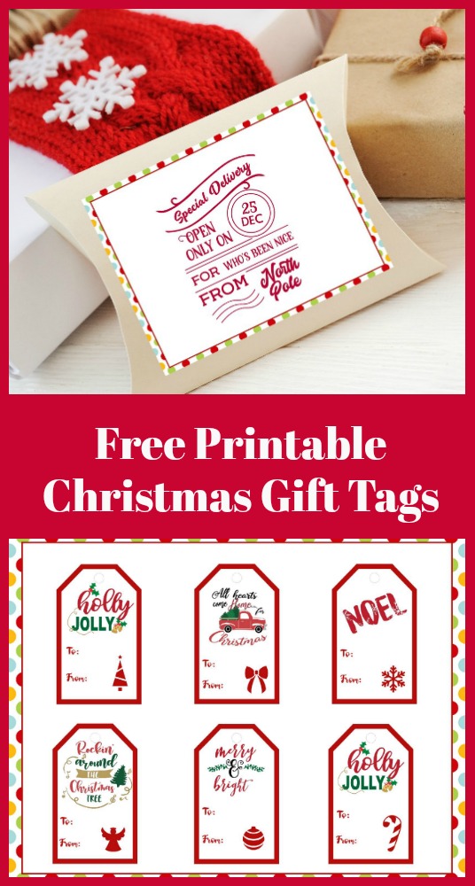 Free Printable Vintage Christmas Tags for Gifts - Happy Happy Nester