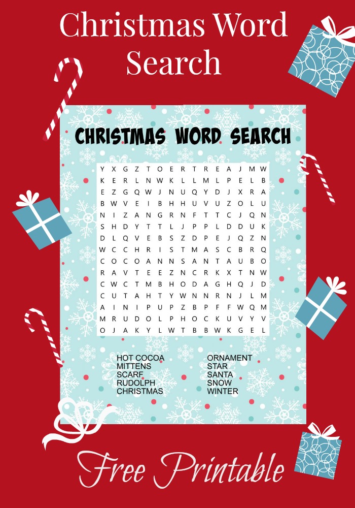 Christmas Word Search Free Printable My Uncommon Slice Of Suburbia