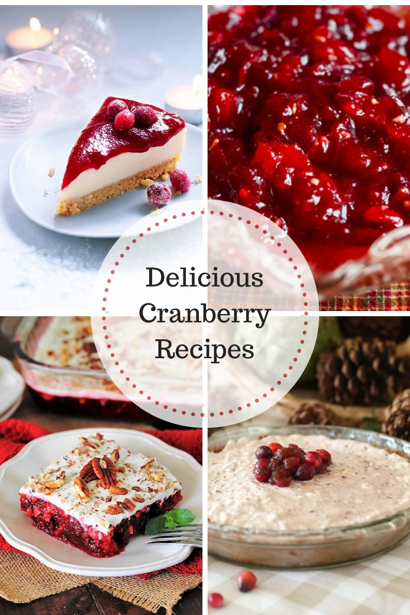 Delicious Cranberry Recipes at Inspire Me Monday