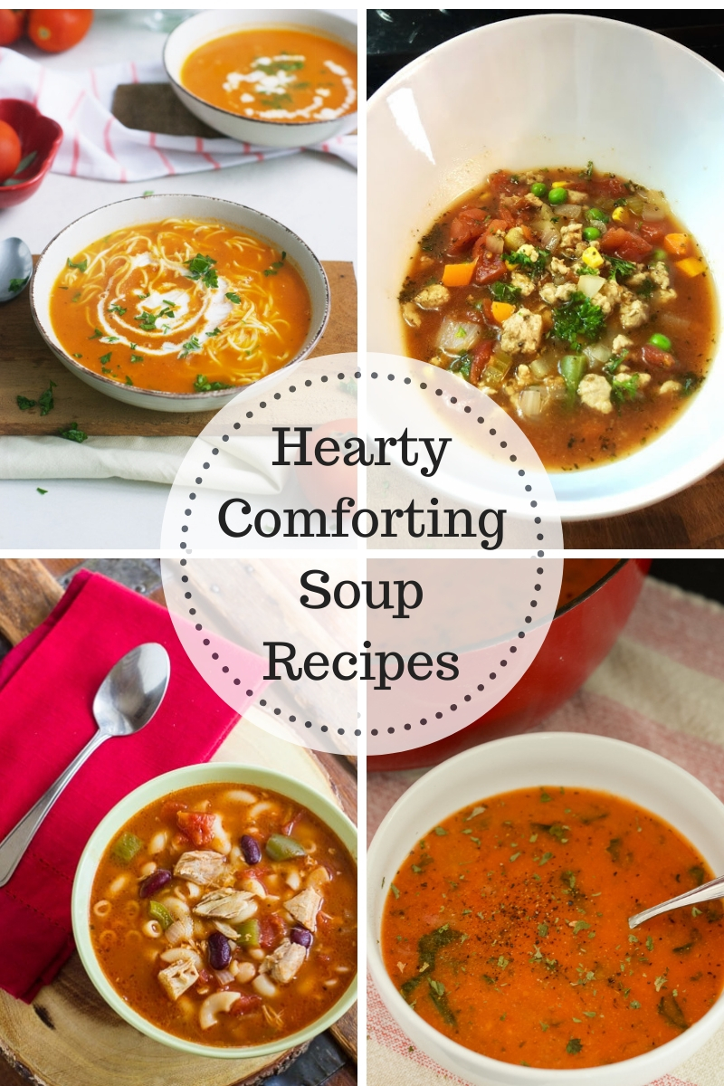 Hearty Comforting Soup Recipes at Inspire Me Monday