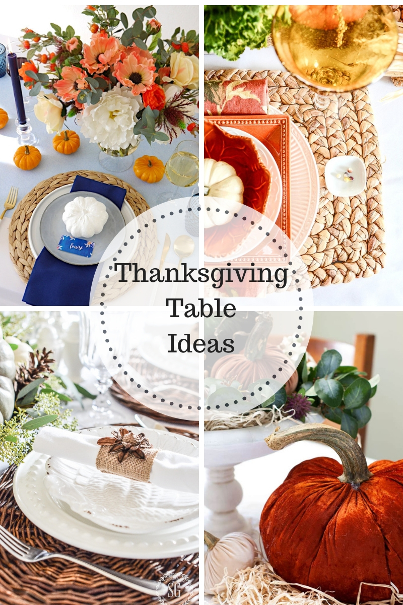 Thanksgiving Tablescape Ideas at Inspire Me Monday