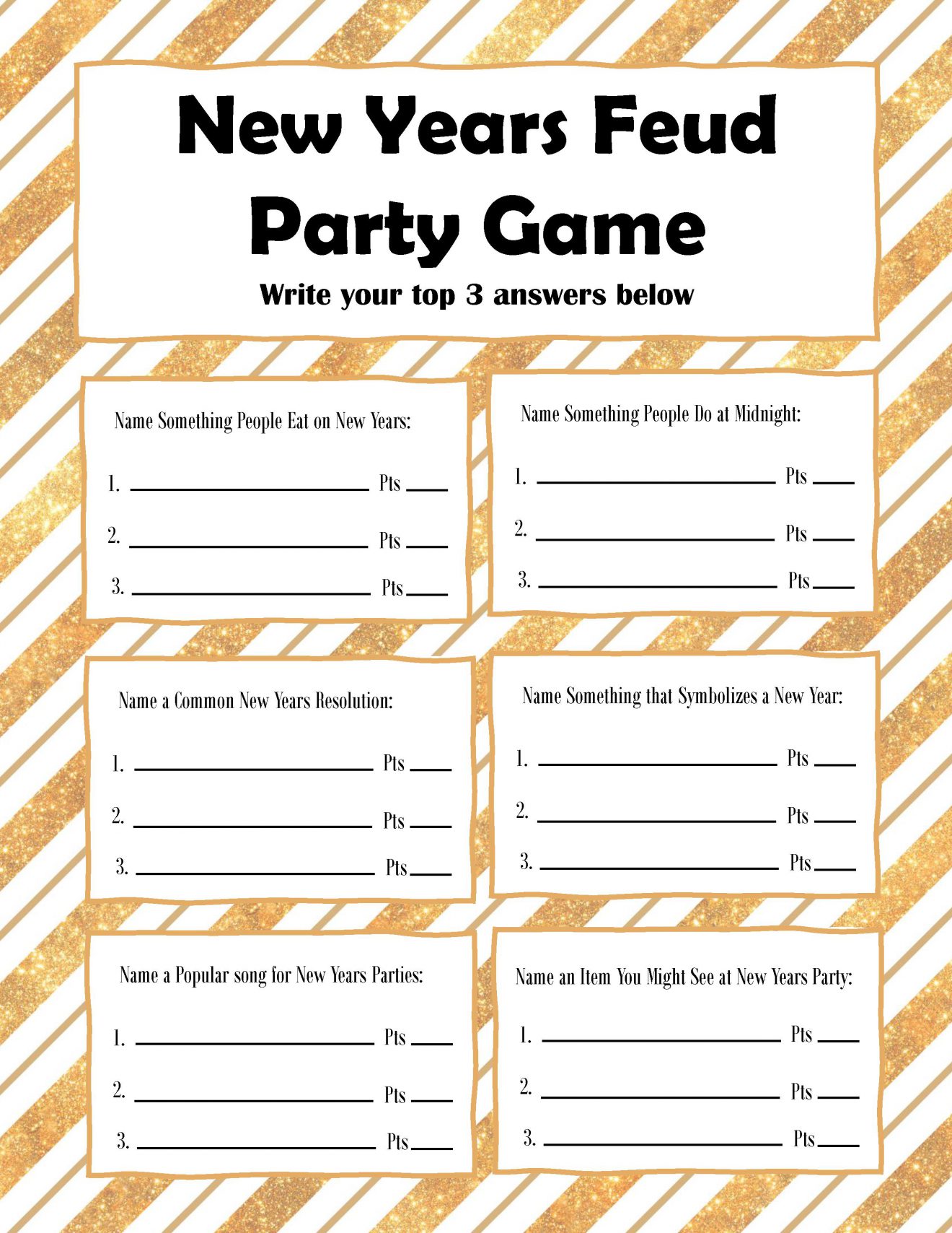 New Years Eve Printables Games Free Printable Templates