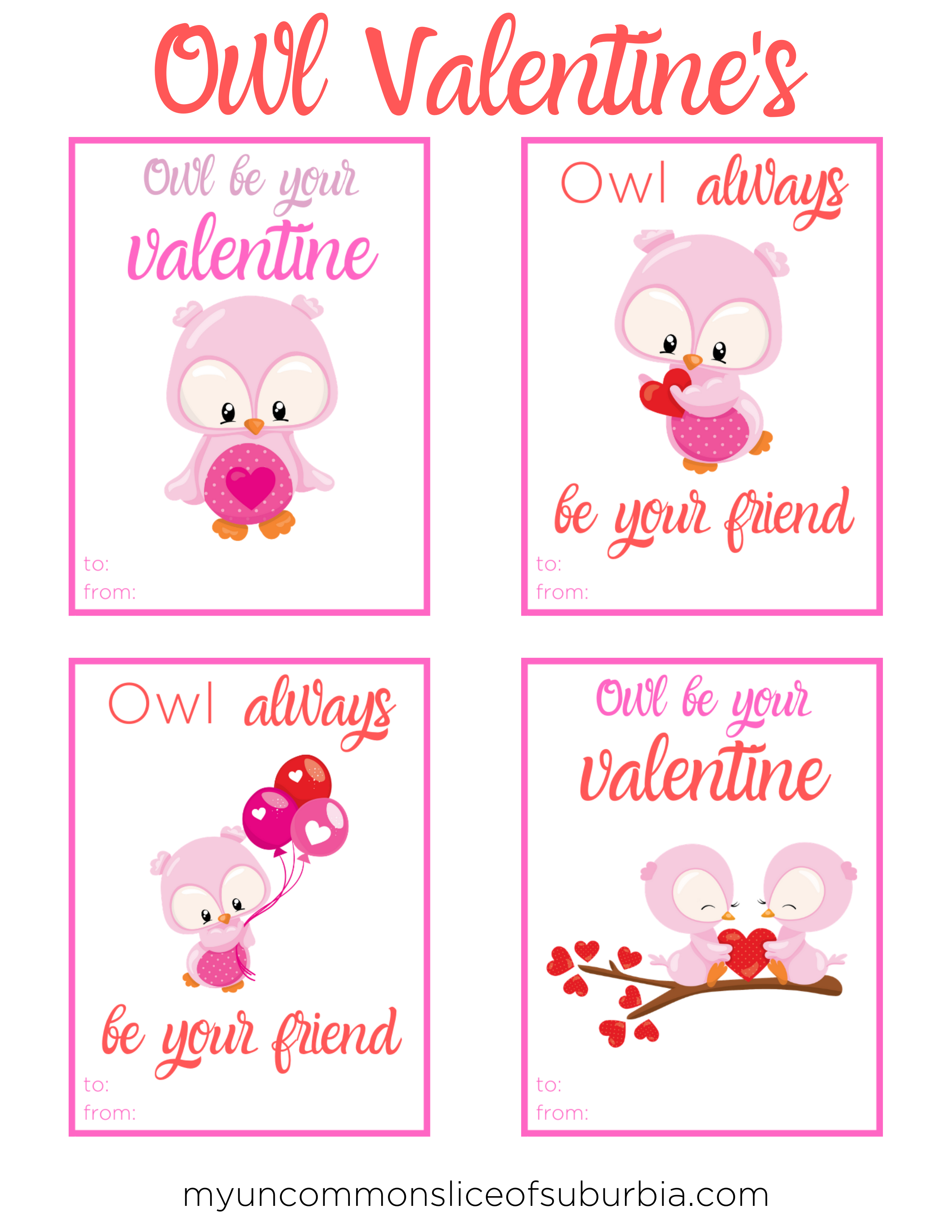 printable valentine owl wrapso cute!