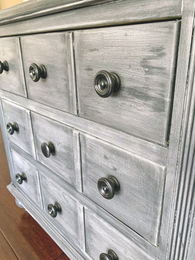 Nightstand Makeover Using Chalk Paint and Gel Stain