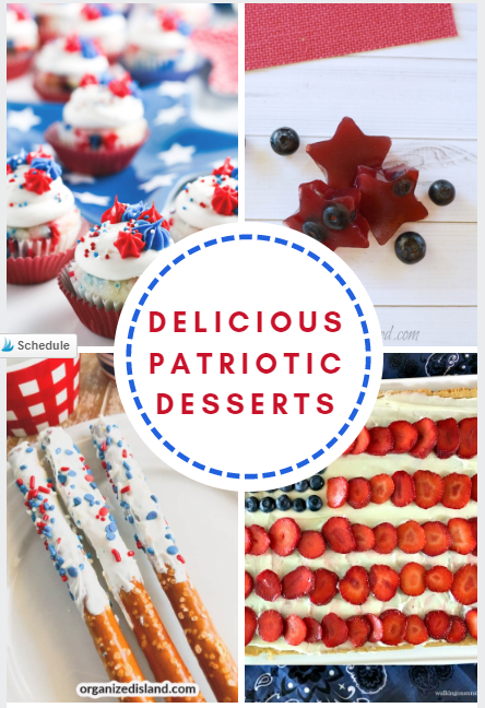 Delicious Patriotic Desserts at Inspire Me Monday