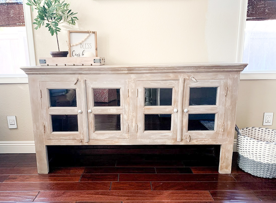 How To Turn A Dark Piece Of Furniture And Give It A Weathered Wood Look