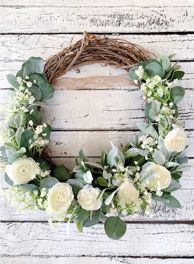 Bunny Tail Wreath - My Uncommon Slice of Suburbia