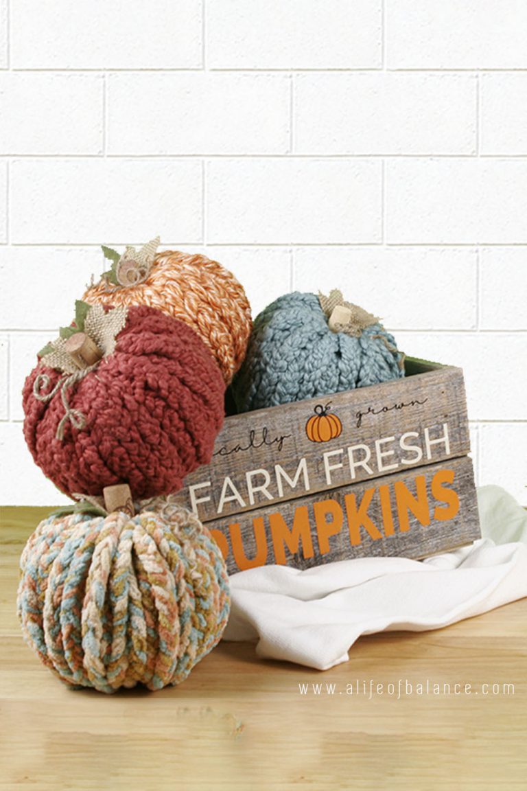 How To Make A Easy Chunky Knit Pumpkin My Slice of Suburbia