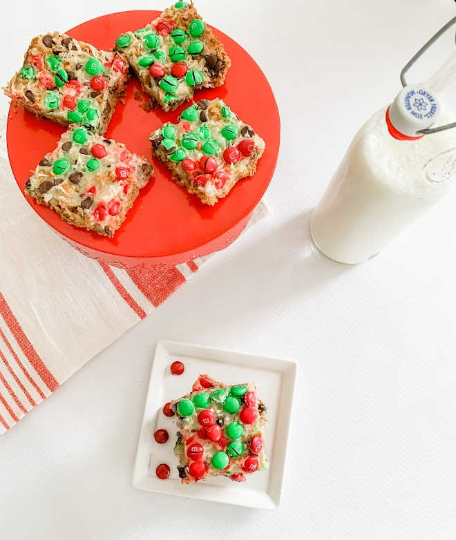Christmas Magic Cookie Bars are rich, yet delicious and make for the perfect holiday treat
