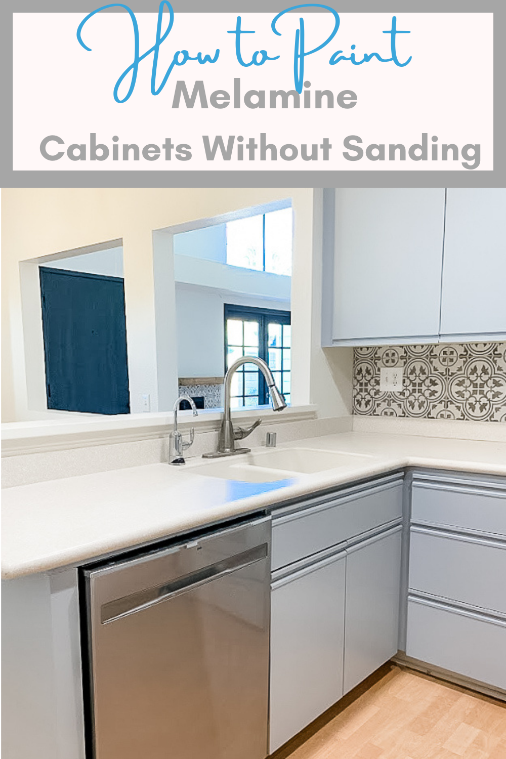 How To Paint Melamine Cabinets My