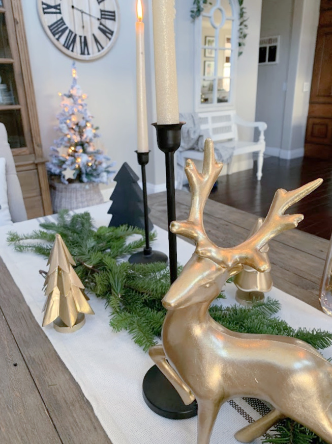 DOLLAR TREE TABLE SETTING, DIY DOLLAR TREE BLACK, GOLD AND WHITE