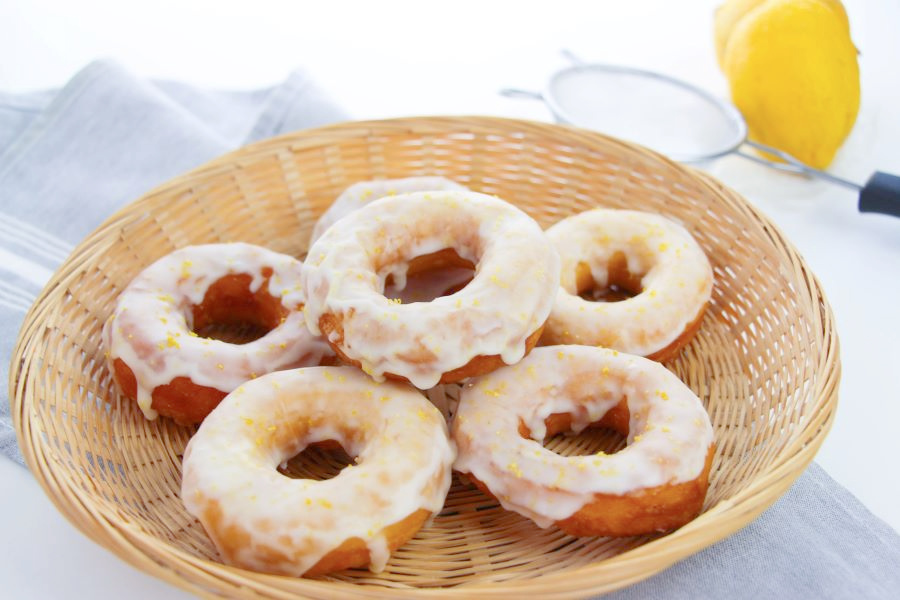 Lemon Glazed Biscuit Donuts