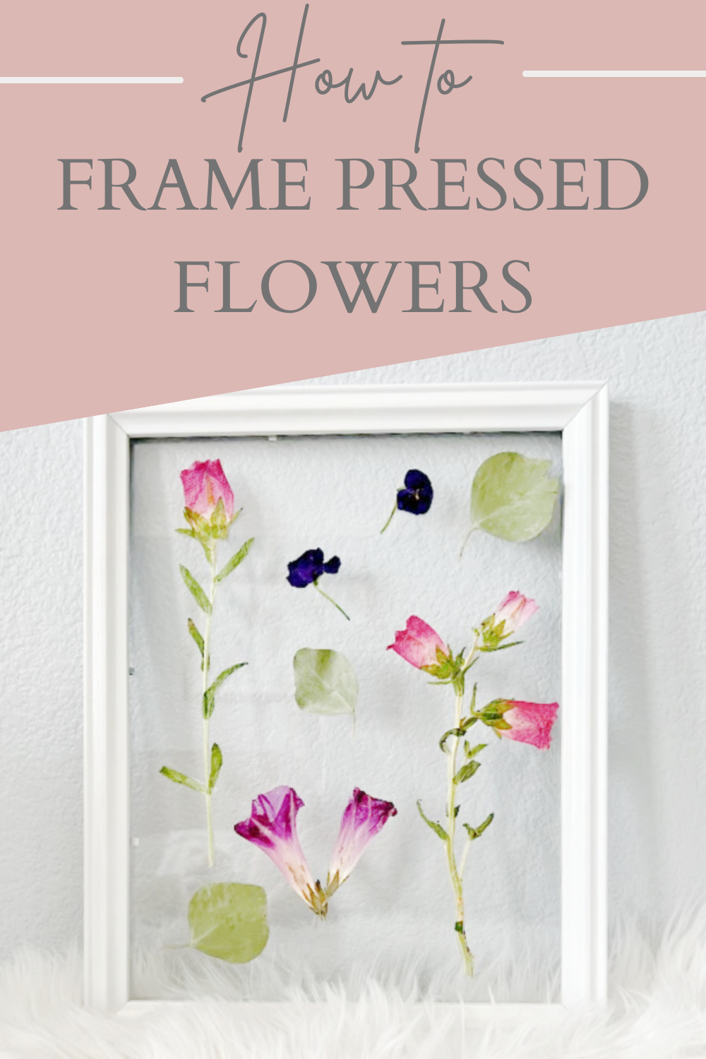 DIY Pressed Flower Art in a Picture Frame - My Uncommon Slice of Suburbia