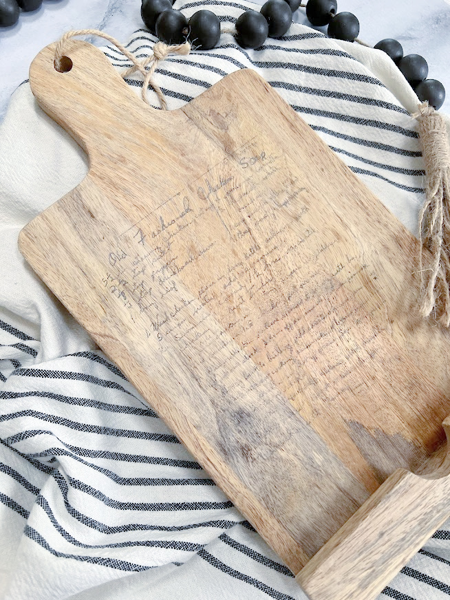 The Family Recipe Cutting Board - Wooden Cutting Boards For Sale