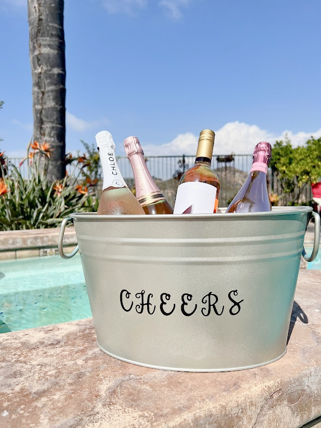 Custom Last Name Monogram Ice Bucket