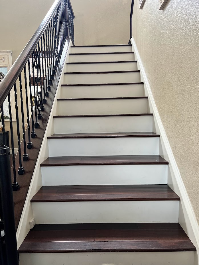 How To Paint Your Stair Rails Black No Sanding No Stripping - My ...